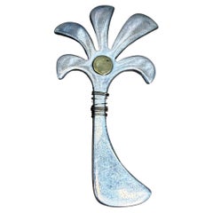 Spilla a forma di albero di palma in argento sterling del 1950, Messico