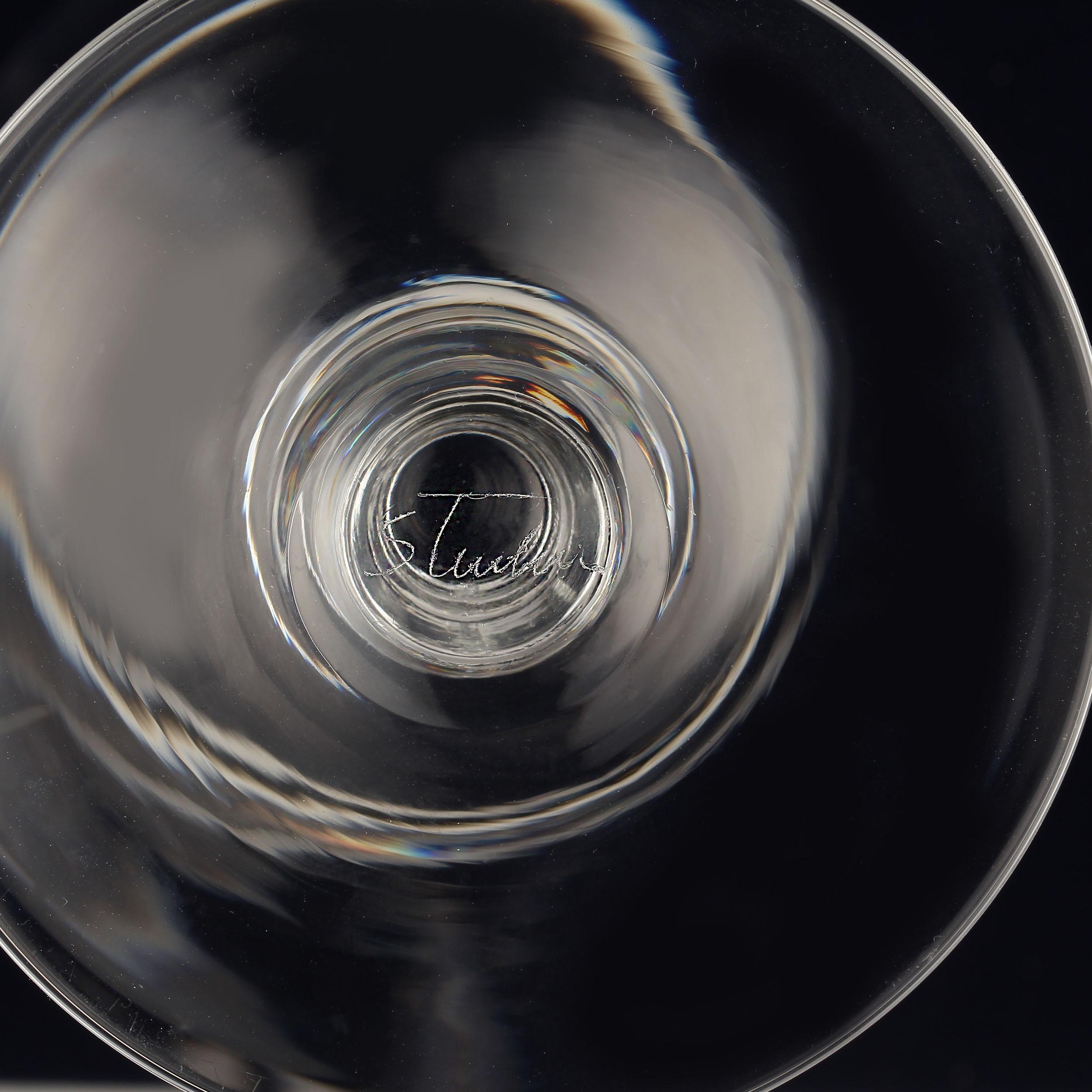 Americano Brocca per panna in vetro Steuben Glass del 1950 in vendita