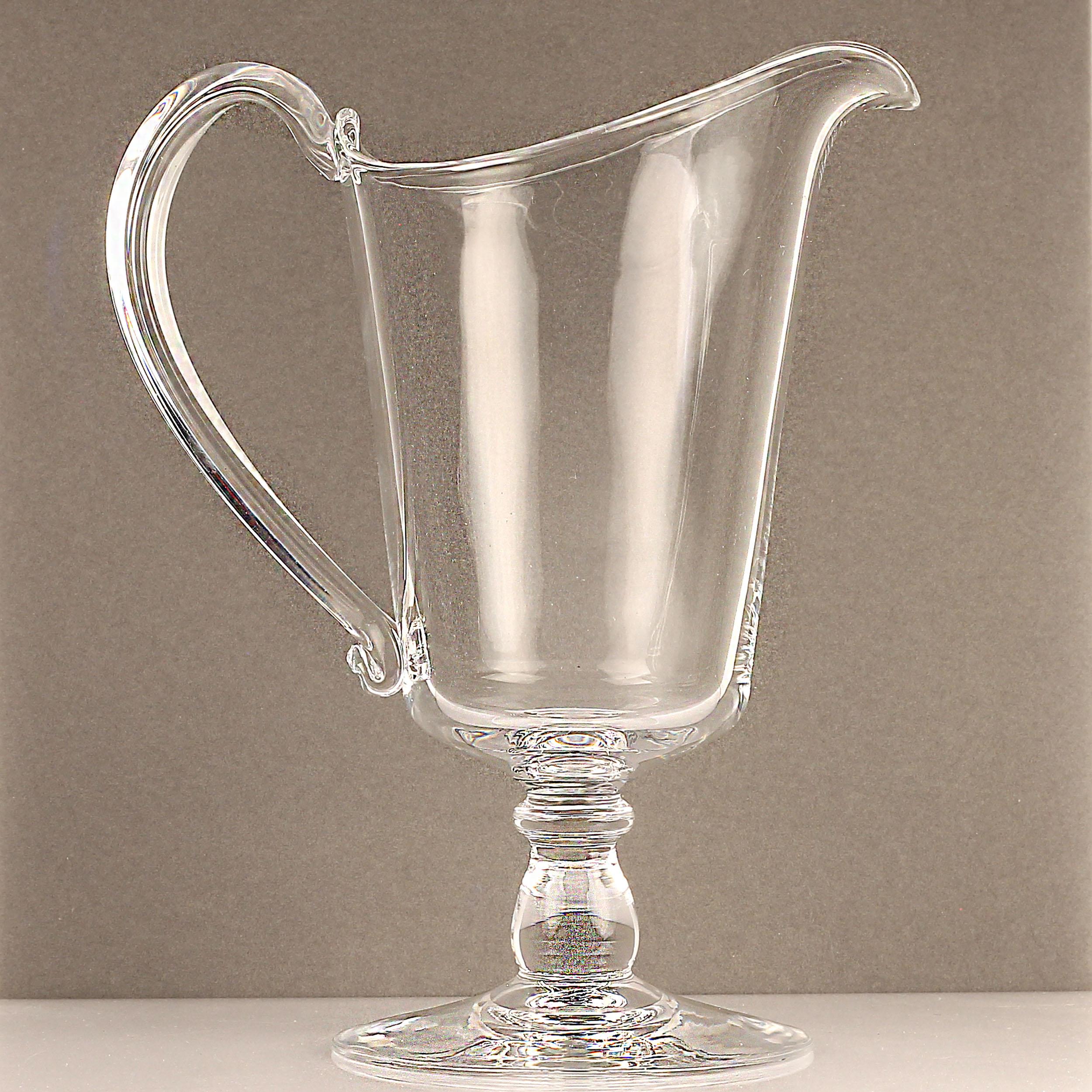 Cristallo Brocca per panna in vetro Steuben Glass del 1950 in vendita