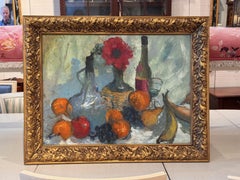 1950s Still Life, Lou Burnett, Oil on Canvas