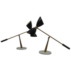 1950s Stilnovo Diabolo Table Lamp with Marble Foot