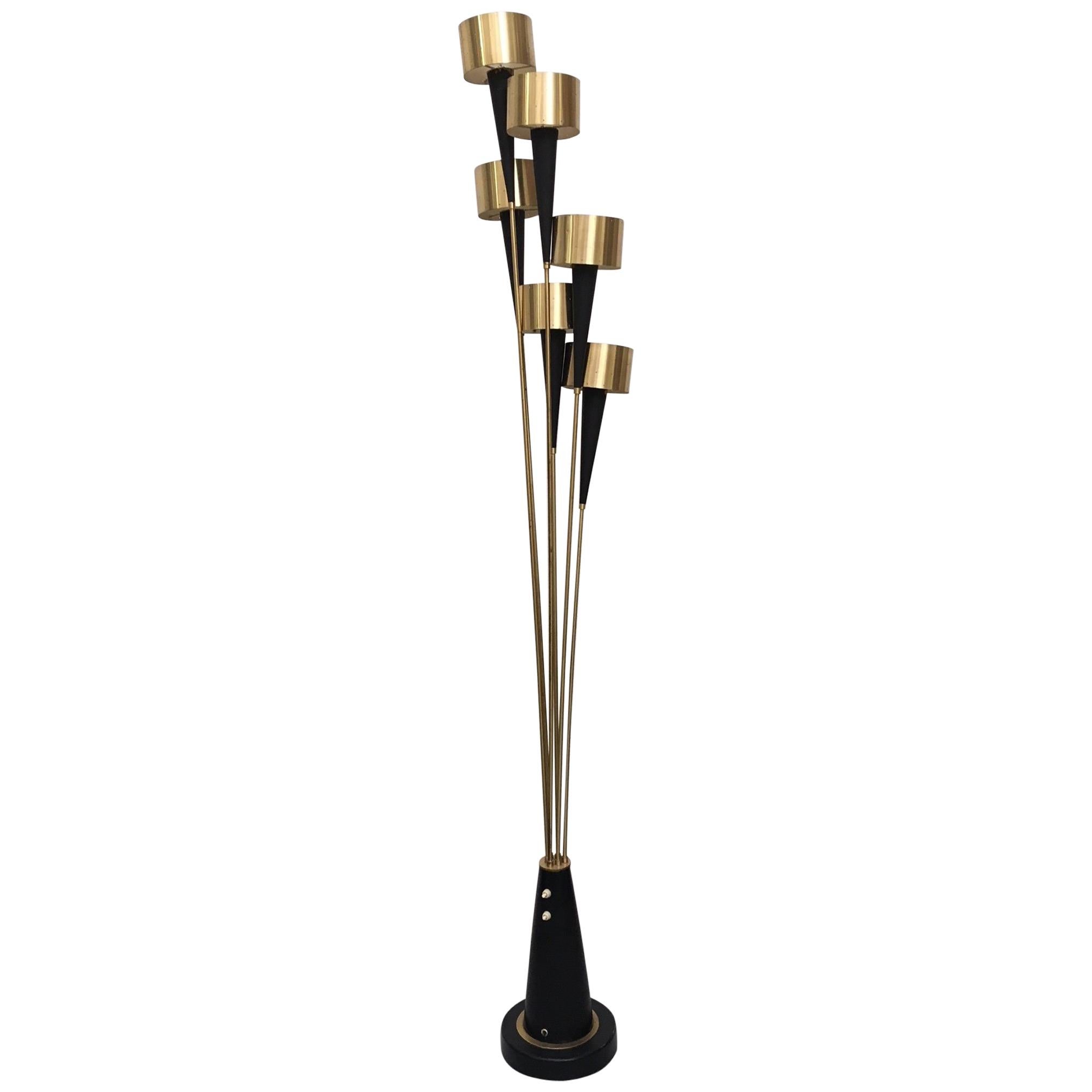 1950s Stilnovo Style Floor Lamp