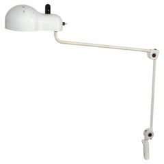 1950s Stilnovo Swing Desk Table Lamp Off White Finish Mid-Century Modern Italy