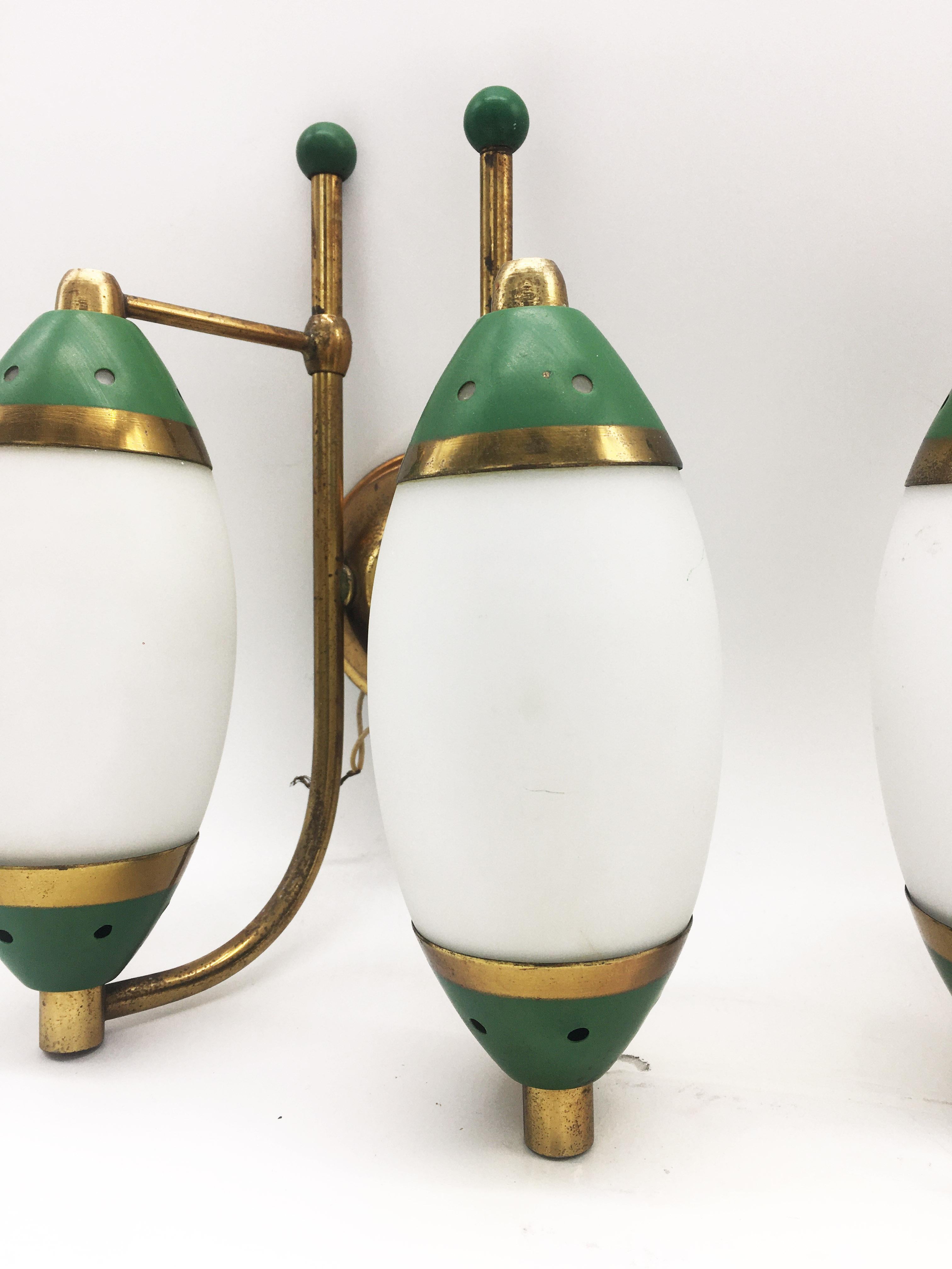 Mid-Century Modern 1950s Stilnovo Wall Lamp