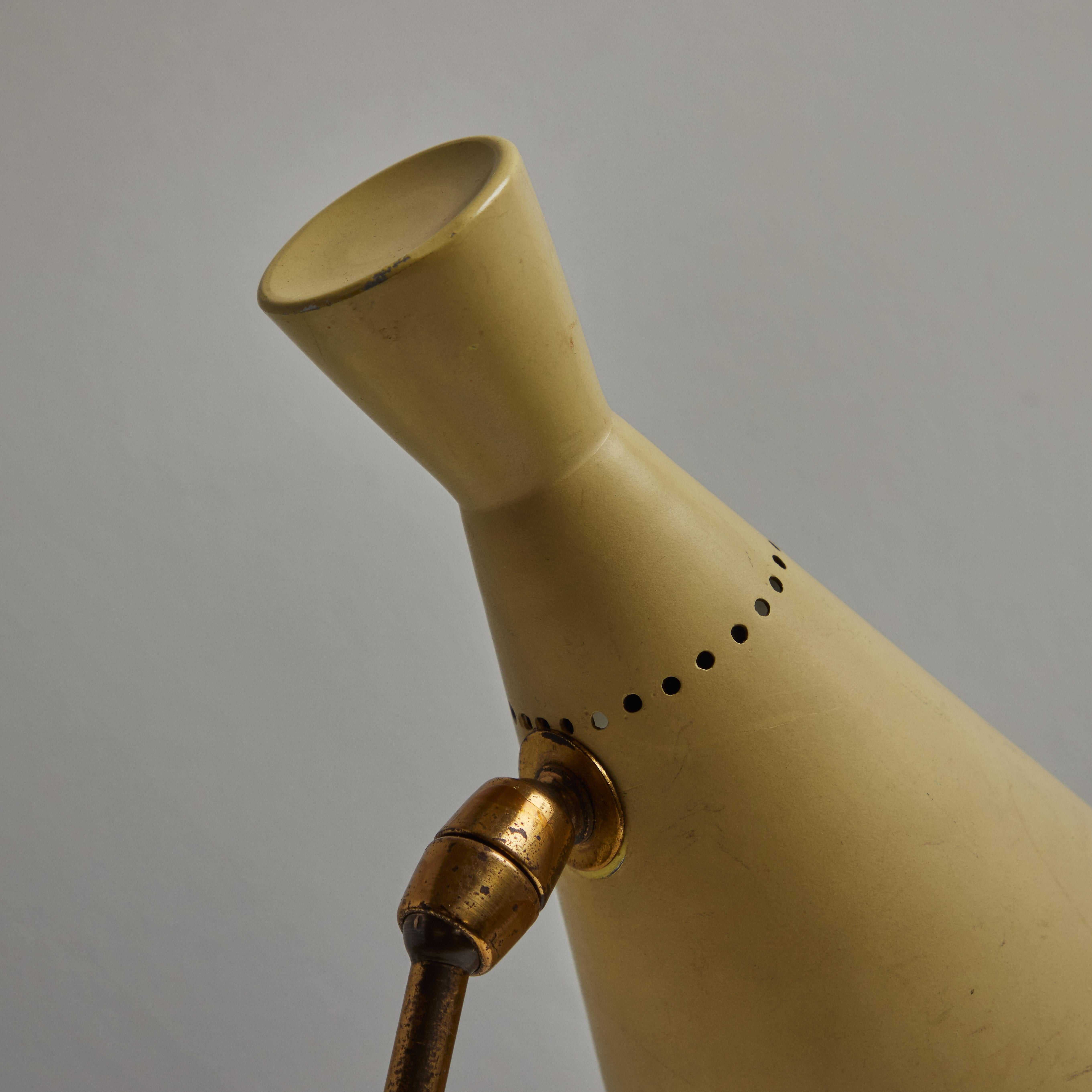 1950s Stilux Milano Metal & Wood Table Lamp 4