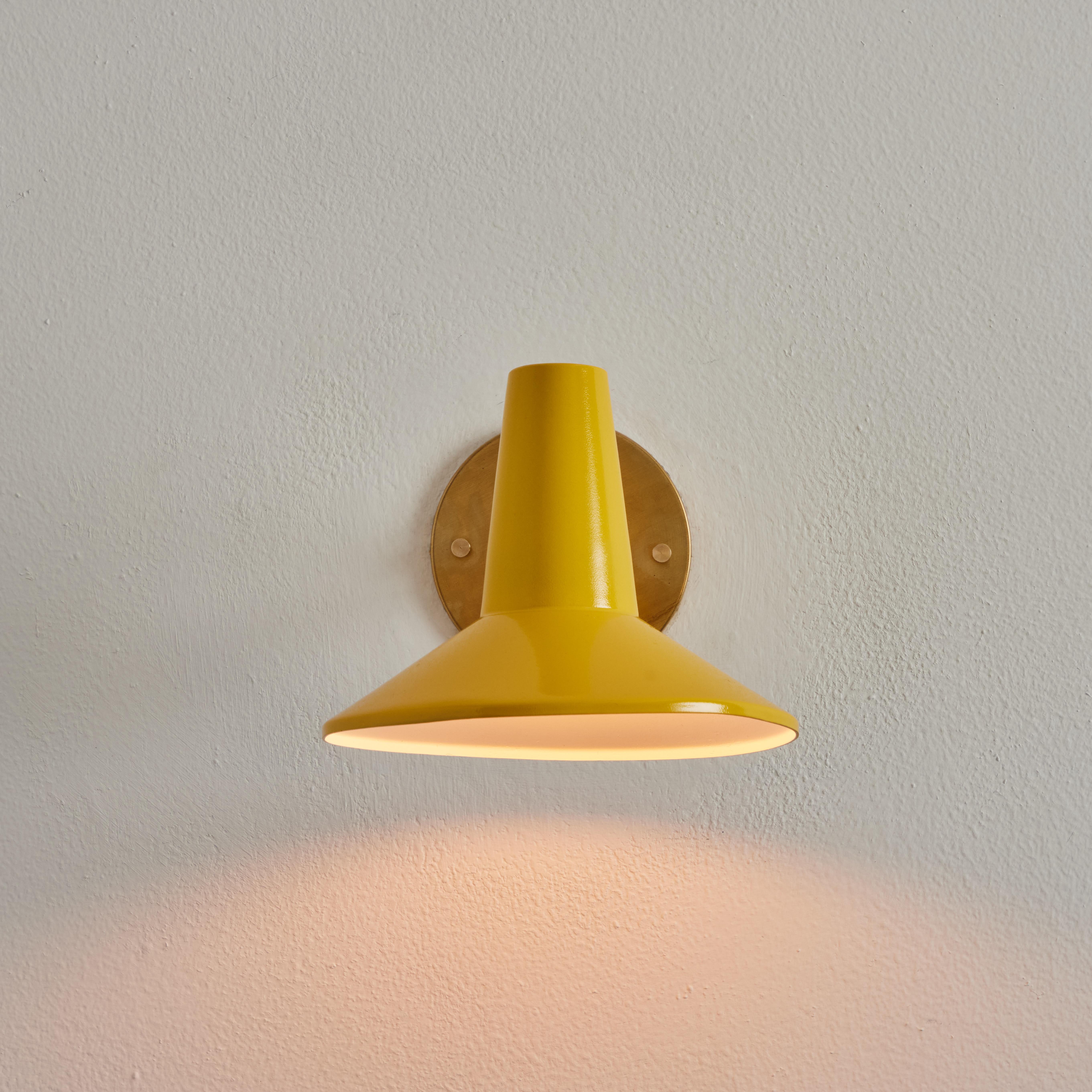 1950s Stilux Yellow Metal and Brass Articulating Sconce For Sale 7