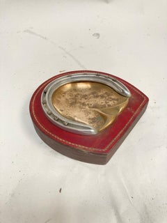 1950's Stitched leather Ashtray by Paul Dupré-Lafon for Maison Hermès