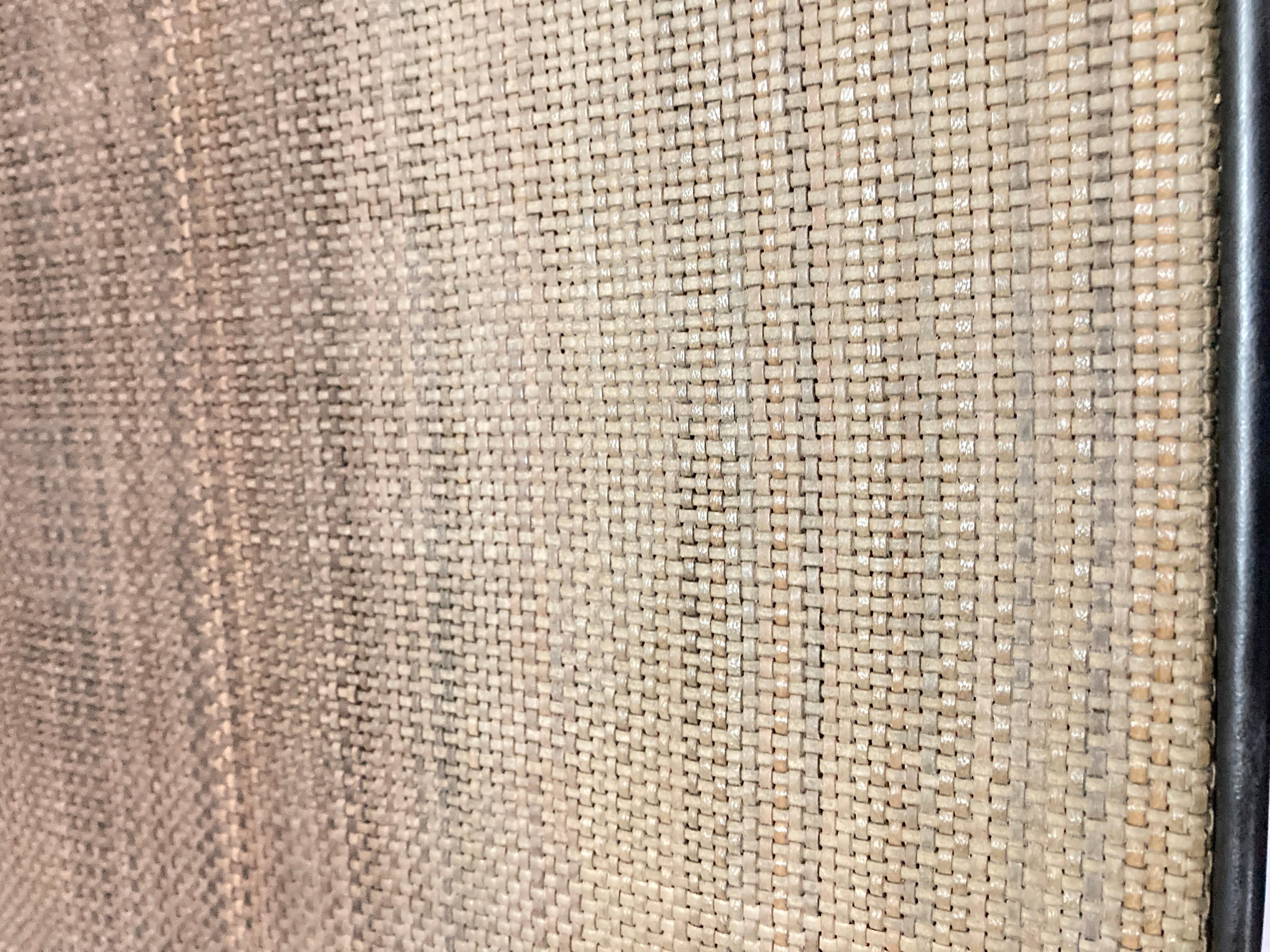 Tavolino da cocktail in pelle Stitch by Jacques Adnet, anni '50 in vendita 2