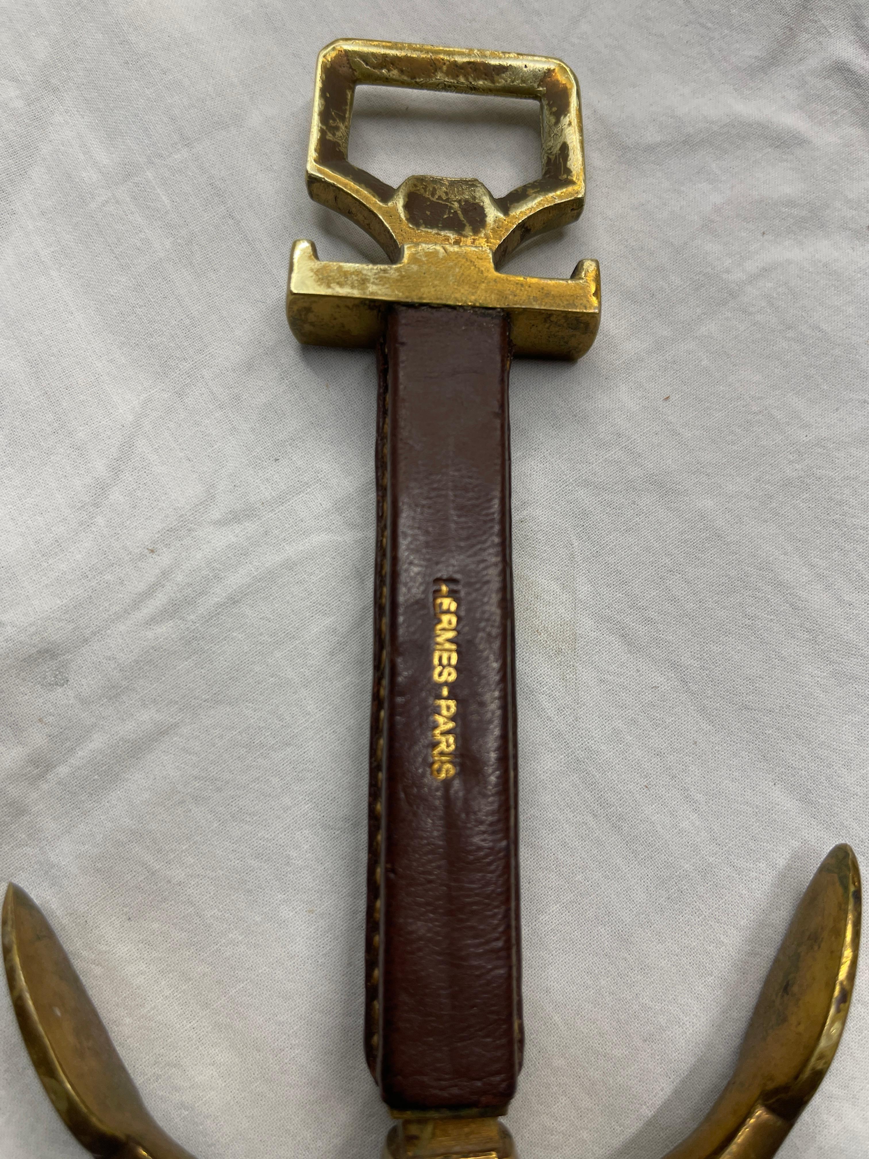 1950er Jahre Stitched Leder Korken Crew und Flaschenöffner von Hermès (Ende des 20. Jahrhunderts) im Angebot