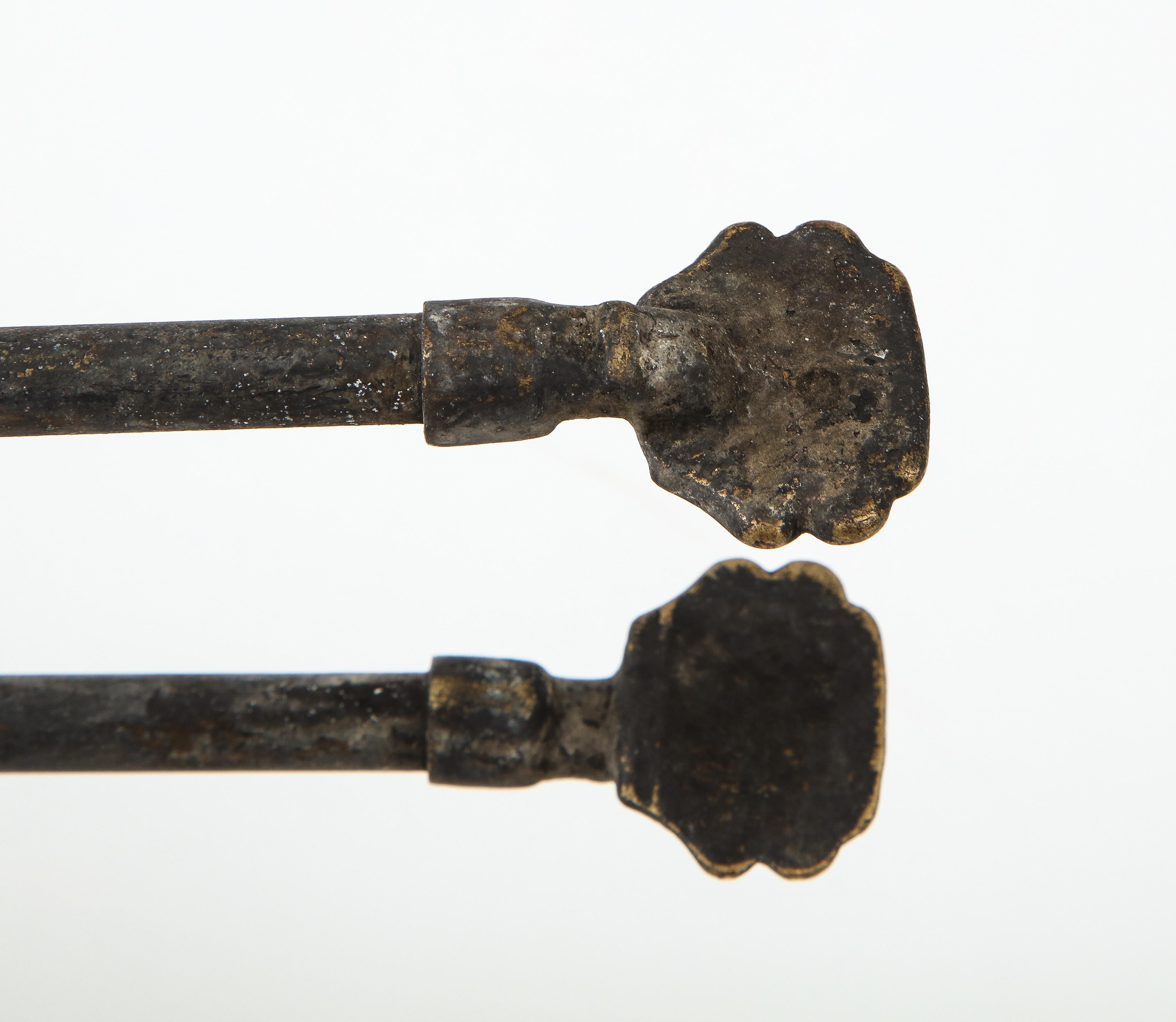 1950s Stitched Leather Fire Tools by Jacques Adnet 8