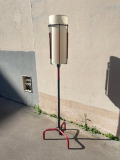 Lampada da terra in pelle Stitch by Stitchnet degli anni '50