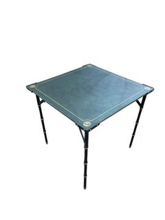 1950's Stitched leather game table by Jacques Adnet