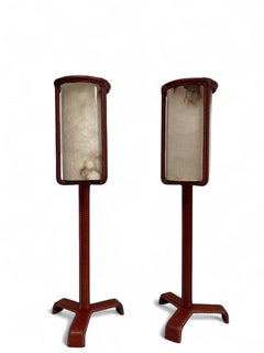 1950er Jahre Genähte Lederlampen von Jacques Adnet