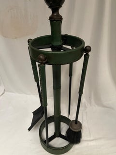 Manteaux en cuir cousu des années 1950 par Jacques Adnet