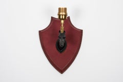 Stitchs en cuir surpiqué des années 1950 par Jacques Adnet