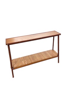 1950's Stitched leather shelve by Jacques Adnet