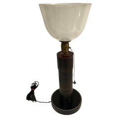 Lampe de table en cuir Stitch by Hermès et Paul Dupré-Lafon, 1950