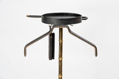 1950s Stitched Leather Valet by Jacques Adnet