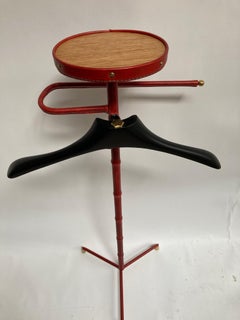 1950's Stitched Leather Valet by Jacques Adnet