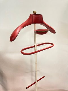 1950's Stitched Leather valet by Jacques Adnet