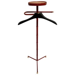 1950's Stitched Leather Valet by Jacques Adnet