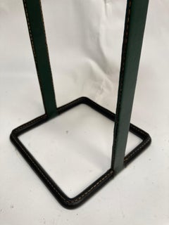 Vide poche en cuir Stitch by Jacques Adnet, 1950