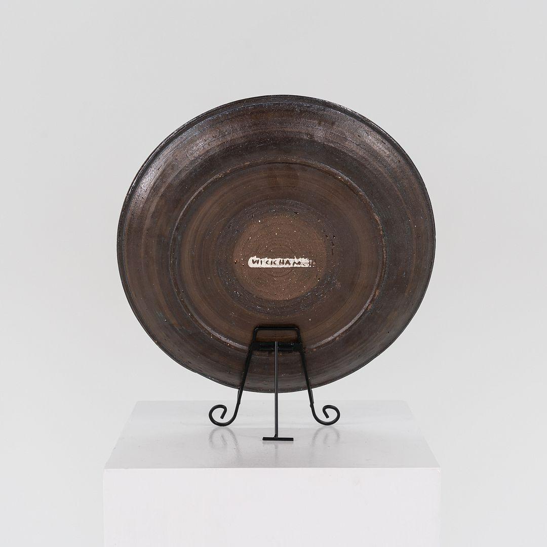 Plat en grès des années 1950 par Nancy Wickham Boyd Studio en vente 2