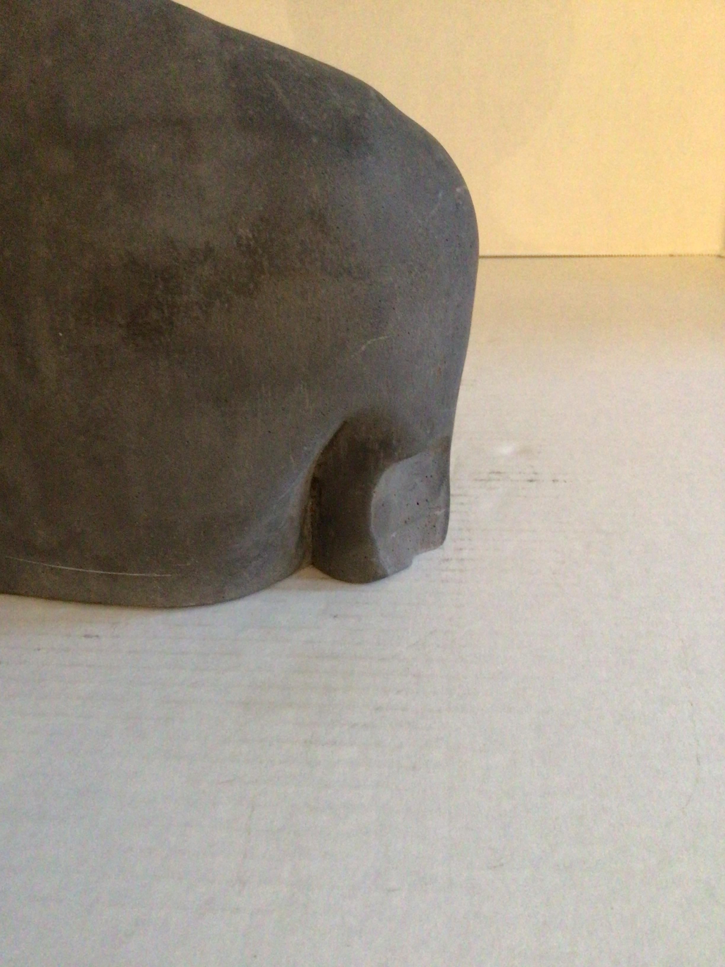1950s Stoneware Sculpture of Tribal Woman For Sale 6