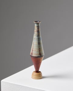 Vaso in gres anni '50 "Spirea" di Wilhelm Kåge Gustavsbergs Studio