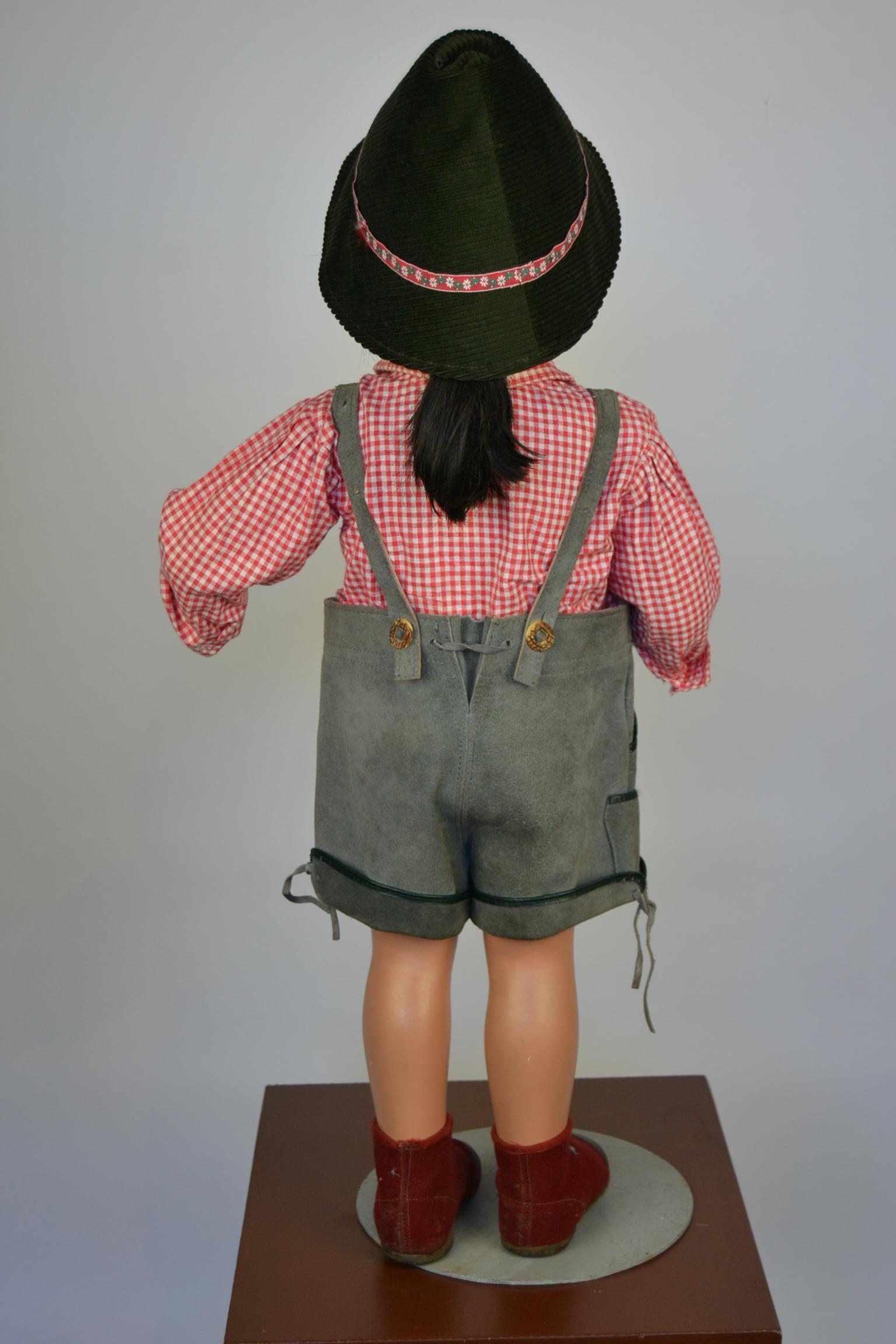 1950s Store Display Mannequin Child, Tyrol Clothing, Kathe Kruse Style 1