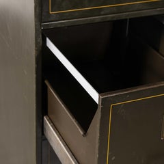 1950s Strafor Four Drawer Filing Cabinet, Forge de Strasbourg