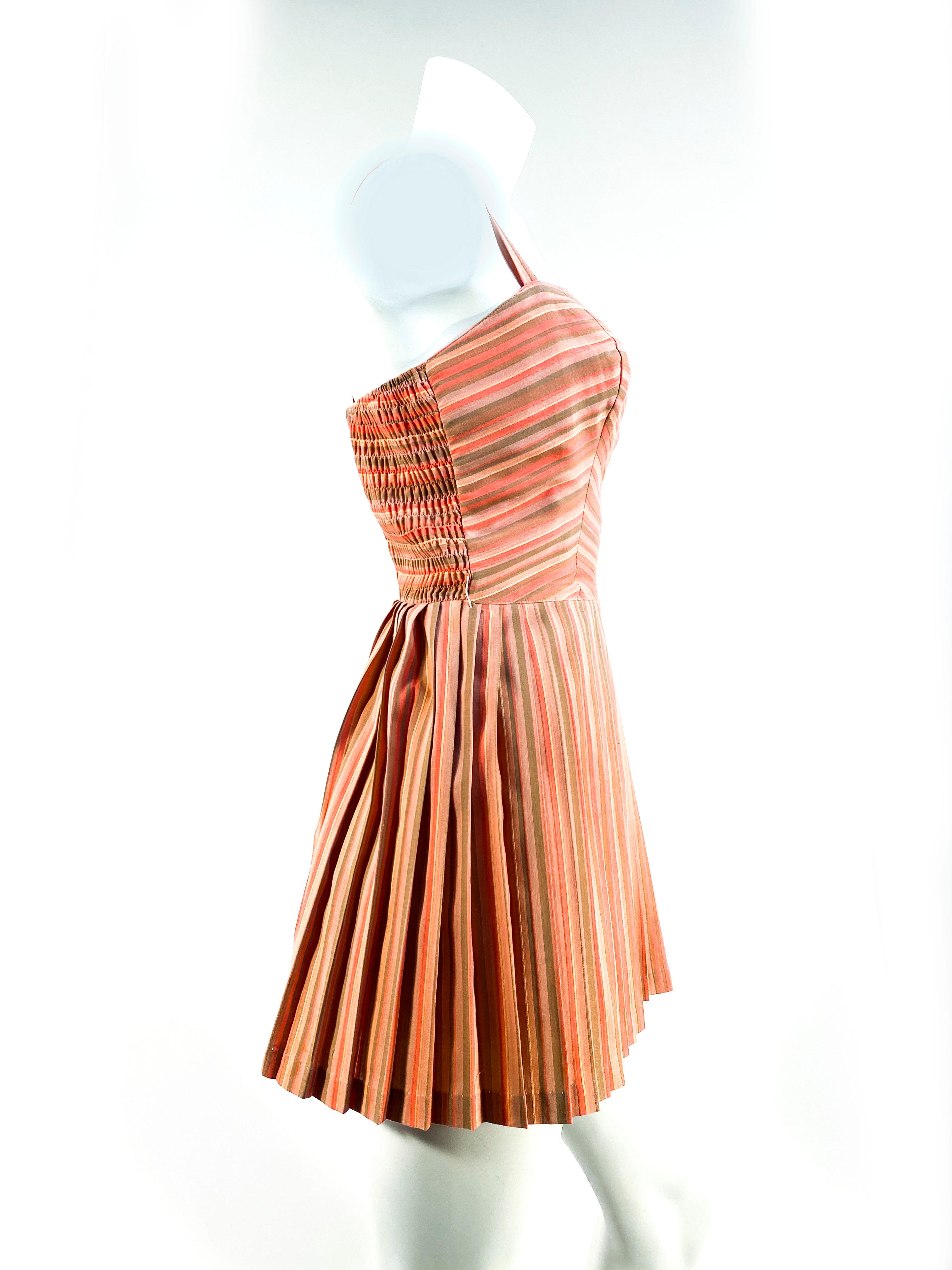 1950s Striped Cotton Sunsuit 1