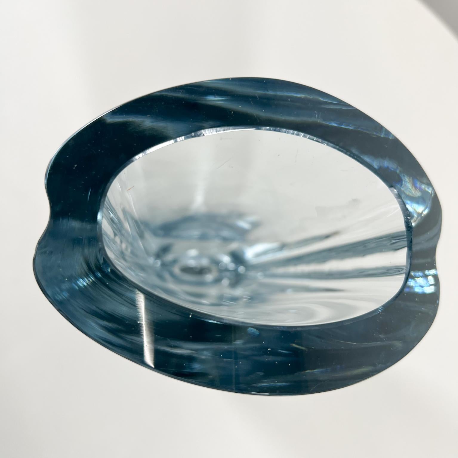 1950s Strombergshyttan Vase Gazelle Crystal Art Glass Gunnar Nyland Sweden en vente 5