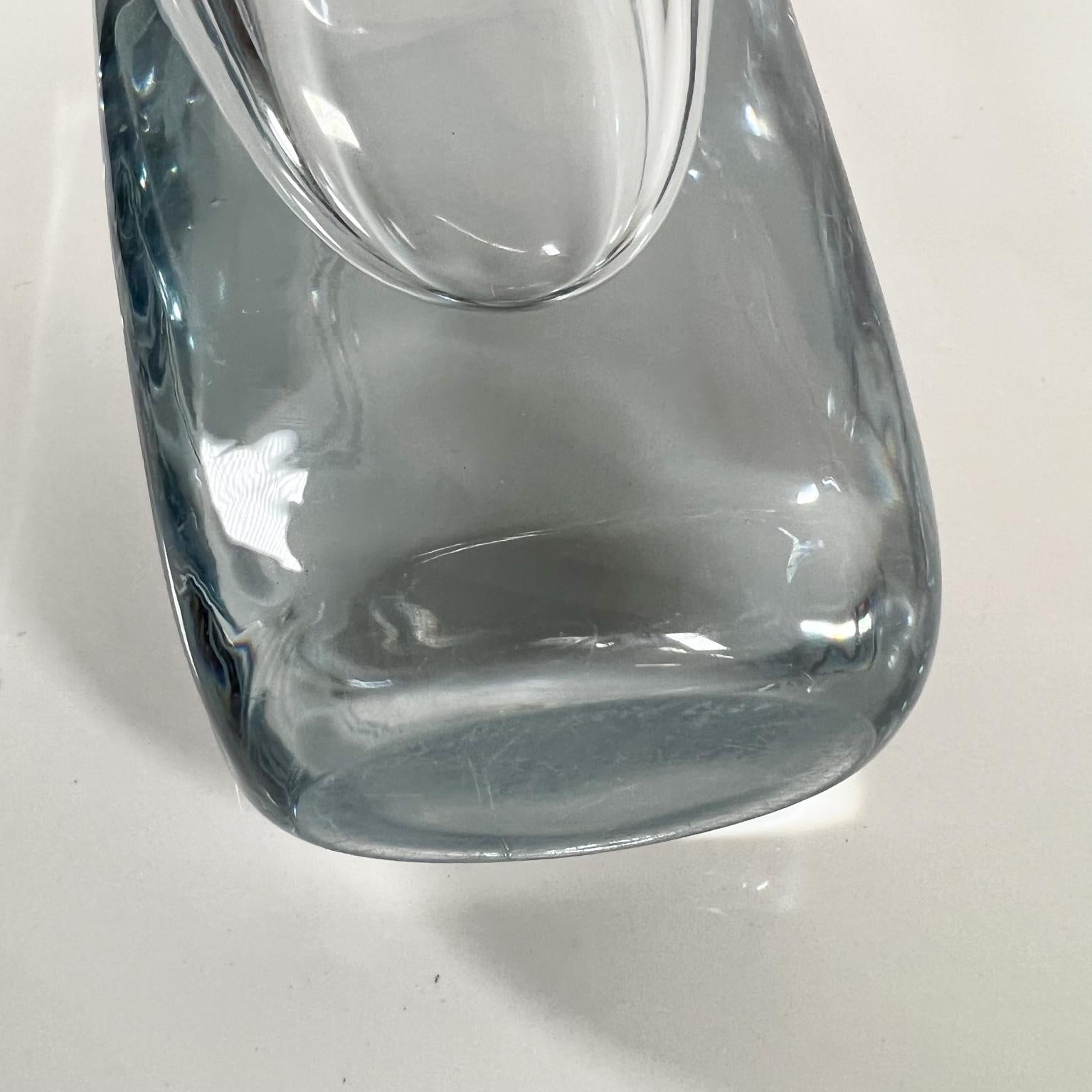 1950s Strombergshyttan Vase Gazelle Crystal Art Glass Gunnar Nyland Sweden en vente 6