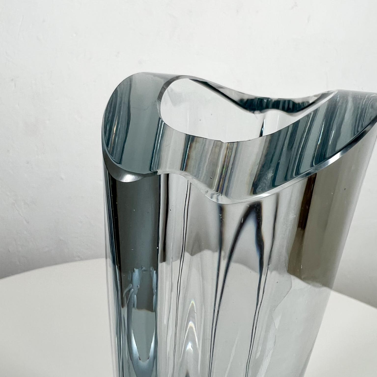1950s Strombergshyttan Vase Gazelle Crystal Art Glass Gunnar Nyland Sweden For Sale 1