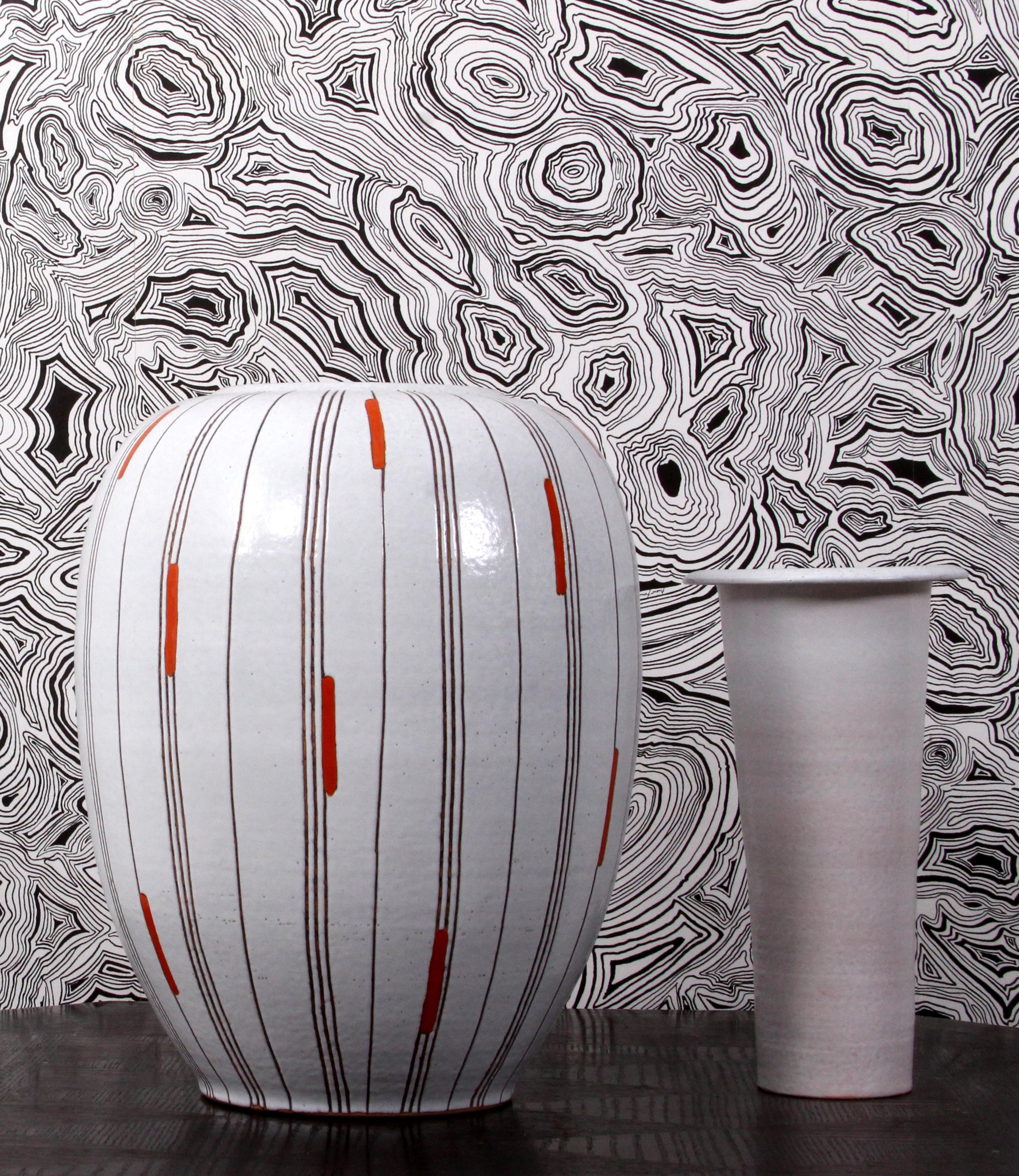 Mid-Century moderno Vaso da pavimento Studio A 1950 Atelier A 1959 Huber-Roethe Landshut con ingresso in vendita