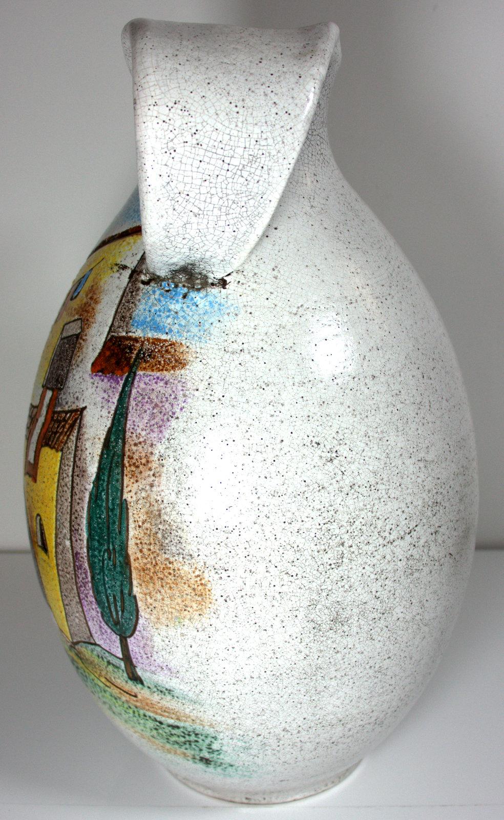  1950s Studio Keramik floor Vase series GARDA Atelier Huber Roethe Landshut   In Good Condition For Sale In Kumhausen, DE