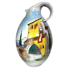  1950s Studio Keramik sol Vase série GARDA Atelier Huber-Roethe Landshut  