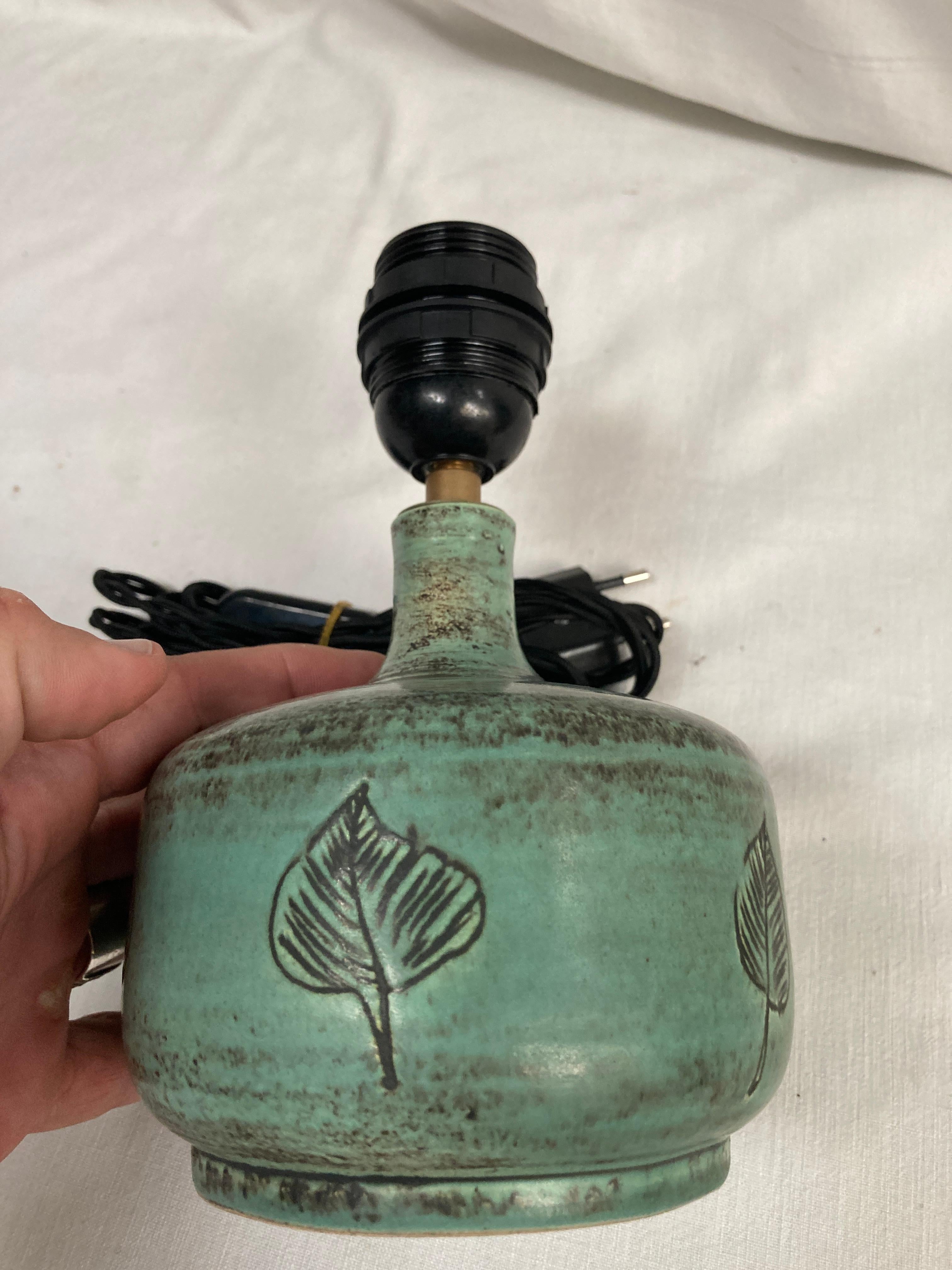 Lámpara de cerámica Studio Pottery de los años 50, de Jacques Blin en Bueno estado para la venta en Bois-Colombes, FR