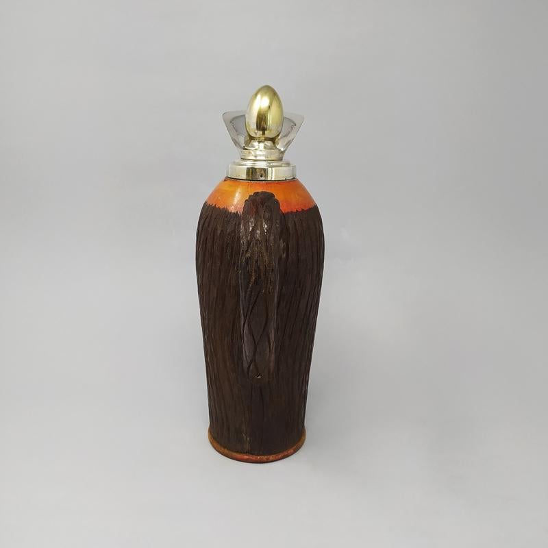 Laiton 1950 - Superbe pichet Aldo Tura en laiton et Wood Wood, fabriqué en Italie en vente