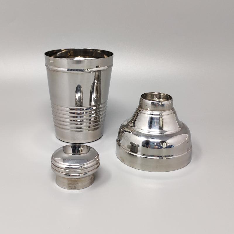 Italian 1950s Stunning Cocktail Shaker in Stainless Steel, Made in Italy For Sale