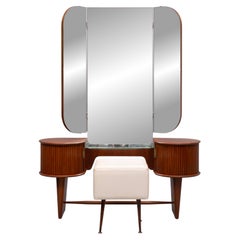 1950s  Stunning curved Vanity and matching Stool