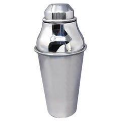 Vintage 1950s Stunning MEPRA Cocktail Shaker in Stainless Steel, Made in Italy