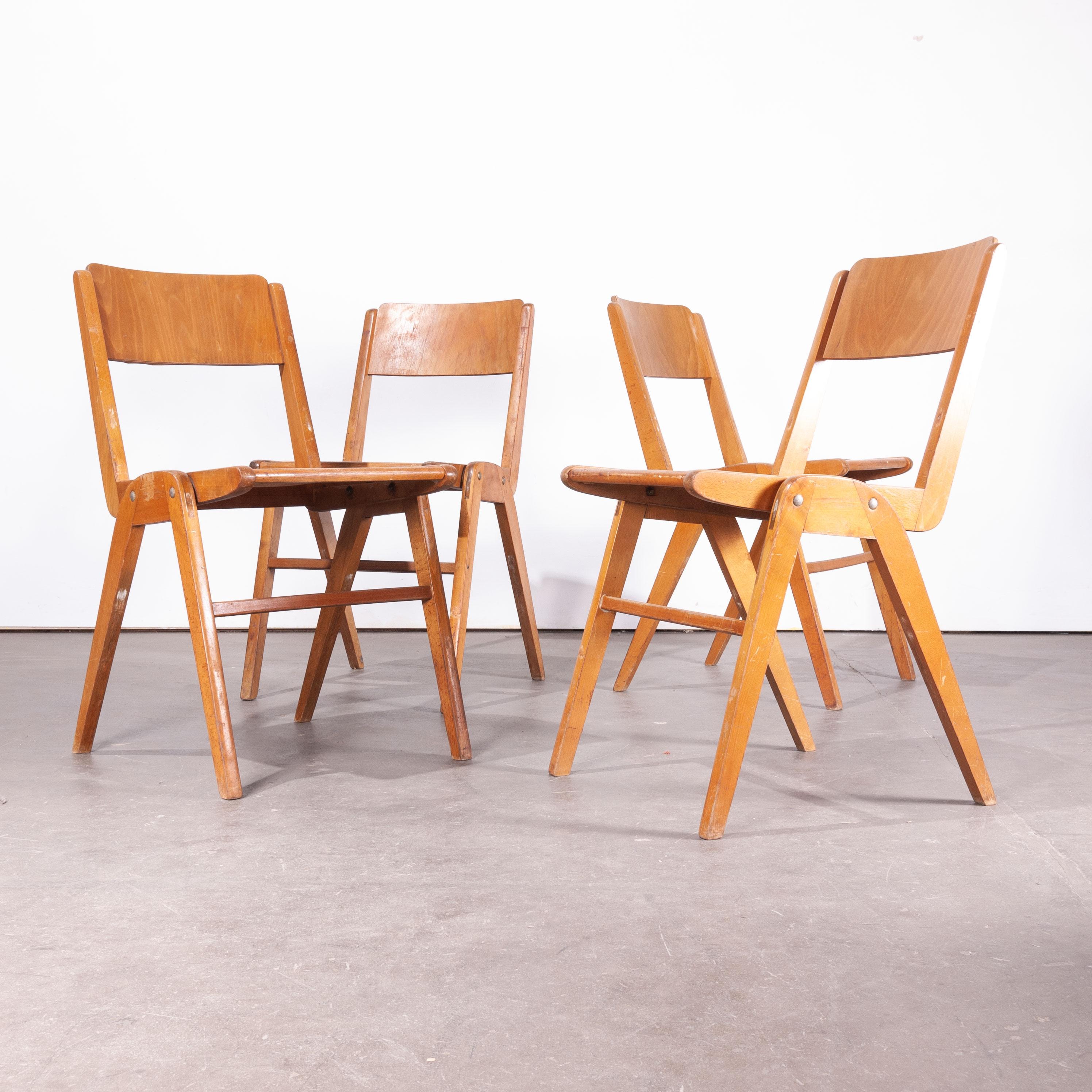 German 1950s Stunning Vintage Casala Dining Chairs, Set Of Eight