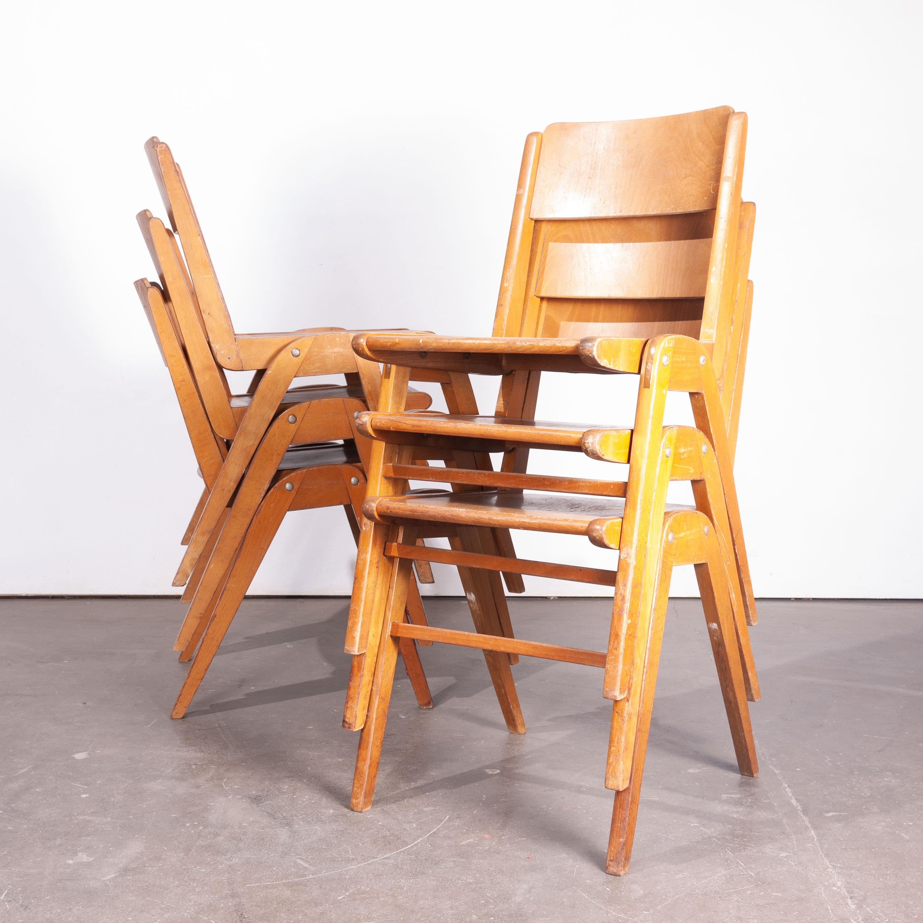 Mid-Century Modern 1950s Stunning Vintage Casala Dining Chairs, Set of Six