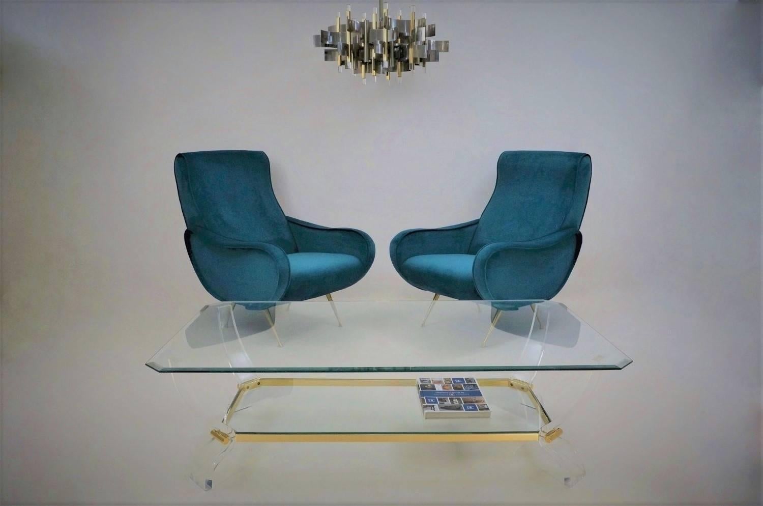 1950s Style Armchair Newly Made to Order in 25 Colors,  Italian For Sale 12