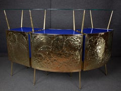 Illuminate Your Space with a Stunning 1950s Italian Cocktail Blue Murano Bar