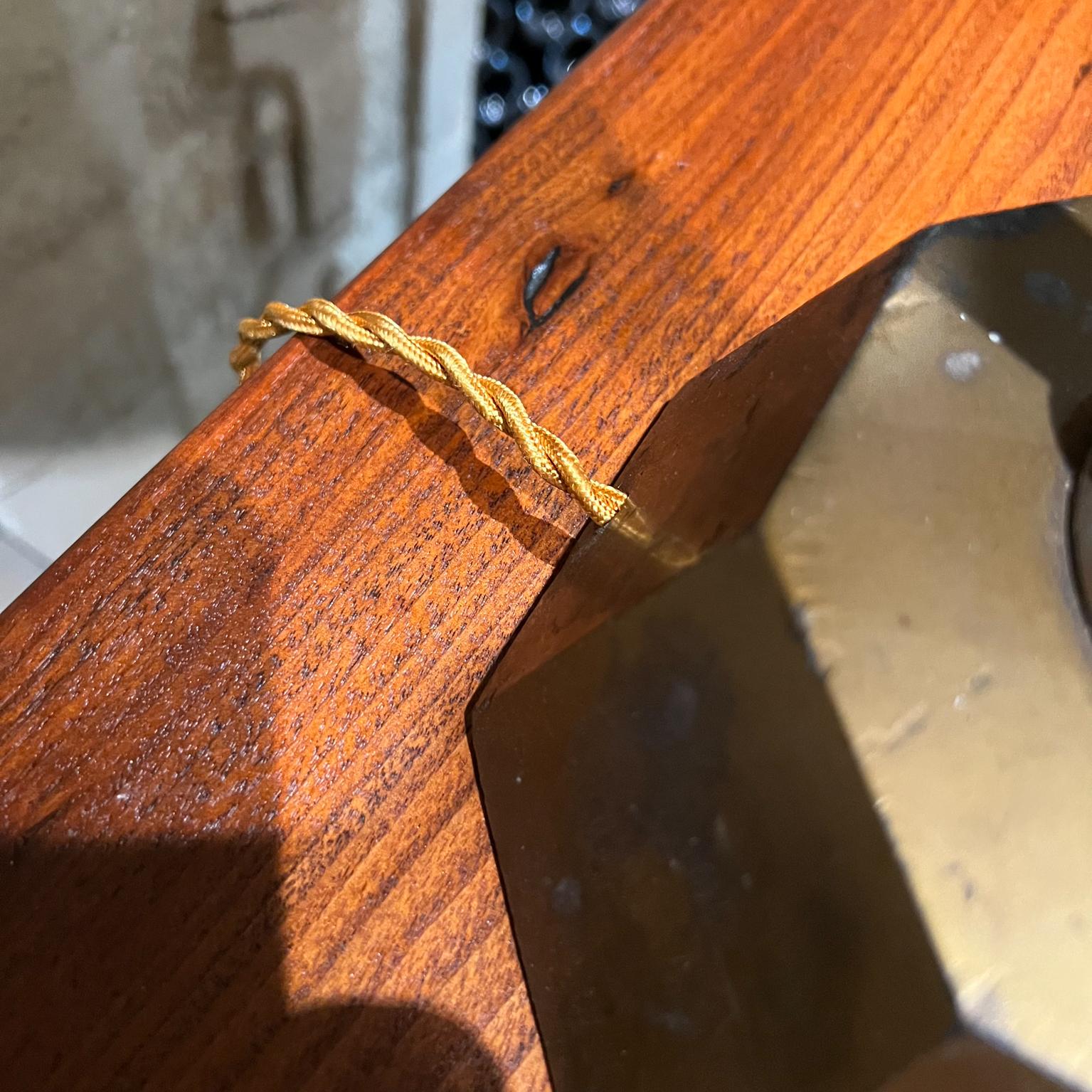 Lampe à poser Tony Paul Gold en bois d'acajou, style années 1950 en vente 3