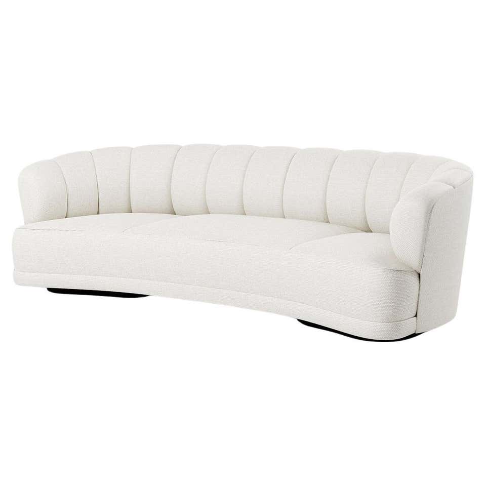 Custom Made Sofa Featuring Horizontal Bands of Haute-Couture Stitching ...