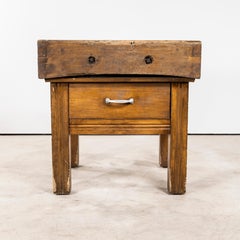 1950's Substantial Free Standing Butchers Block